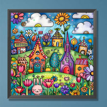 Load image into Gallery viewer, Butterfly Flower Clusters-Full Round Diamond Painting-30x30cm
