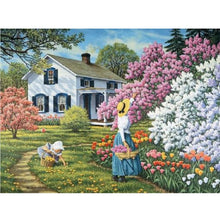 Load image into Gallery viewer, Villa-Full Square Diamond Painting-60x45cm-Large Size
