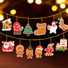 Load image into Gallery viewer, 12Pcs/Set Christmas-Single Side Drill-Diamond Pendant
