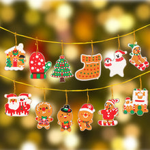 Load image into Gallery viewer, 12Pcs/Set Christmas-Single Side Drill-Diamond Pendant
