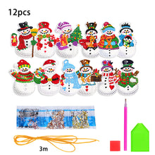 Load image into Gallery viewer, 12Pcs/Set Christmas-Single Side Drill-Diamond Pendant
