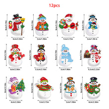 Load image into Gallery viewer, 12Pcs/Set Christmas-Single Side Drill-Diamond Pendant
