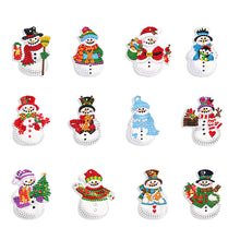 Load image into Gallery viewer, 12Pcs/Set Christmas-Single Side Drill-Diamond Pendant
