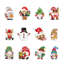 Load image into Gallery viewer, 12Pcs/Set Christmas-Single Side Drill-Diamond Pendant
