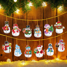 Load image into Gallery viewer, 12Pcs/Set Christmas-Single Side Drill-Diamond Pendant
