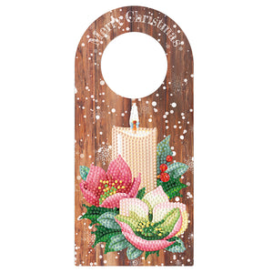 Christmas-Wooden Diamond Pendant