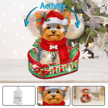 Load image into Gallery viewer, Christmas-Single Side Drill-Shaking Head Acrylic Diamond Desktop Ornament
