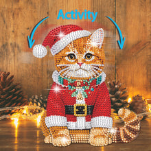 Load image into Gallery viewer, Christmas-Single Side Drill-Shaking Head Acrylic Diamond Desktop Ornament
