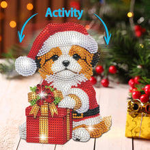 Load image into Gallery viewer, Christmas-Single Side Drill-Shaking Head Acrylic Diamond Desktop Ornament
