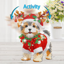 Load image into Gallery viewer, Christmas-Single Side Drill-Shaking Head Acrylic Diamond Desktop Ornament
