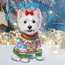 Load image into Gallery viewer, Christmas-Single Side Drill-Shaking Head Acrylic Diamond Desktop Ornament
