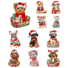 Load image into Gallery viewer, Christmas-Single Side Drill-Shaking Head Acrylic Diamond Desktop Ornament
