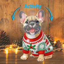 Load image into Gallery viewer, Christmas-Single Side Drill-Shaking Head Acrylic Diamond Desktop Ornament
