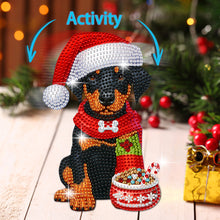Load image into Gallery viewer, Christmas-Single Side Drill-Shaking Head Acrylic Diamond Desktop Ornament

