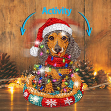 Load image into Gallery viewer, Christmas-Single Side Drill-Shaking Head Acrylic Diamond Desktop Ornament
