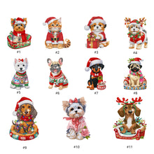 Load image into Gallery viewer, Christmas-Single Side Drill-Shaking Head Acrylic Diamond Desktop Ornament
