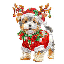 Load image into Gallery viewer, Christmas-Single Side Drill-Shaking Head Acrylic Diamond Desktop Ornament
