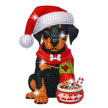 Load image into Gallery viewer, Christmas-Single Side Drill-Shaking Head Acrylic Diamond Desktop Ornament
