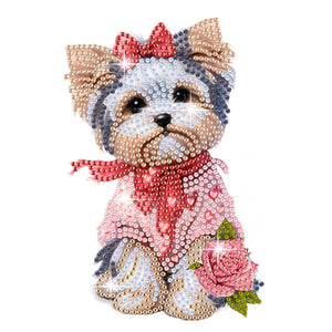 Christmas-Single Side Drill-Shaking Head Acrylic Diamond Desktop Ornament