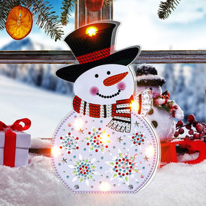 Christmas-Night Light DIY Diamond Art Lamp