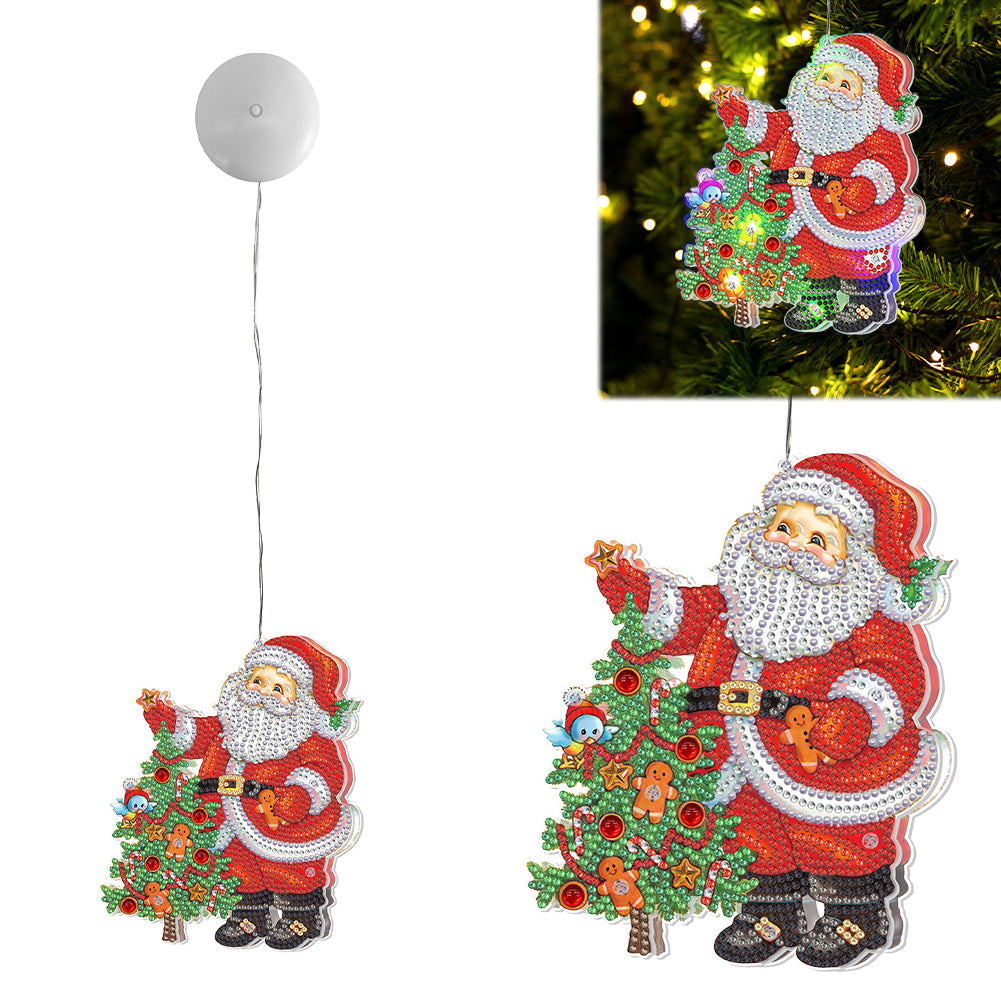 Christmas-Bright Color LED Diamond Pendant
