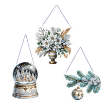 Load image into Gallery viewer, 3Pcs/Set Christmas-Single Side Drill-Diamond Pendant
