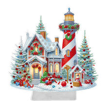 Load image into Gallery viewer, Christmas-Single Side Drill-Acrylic Diamond Desktop Ornament
