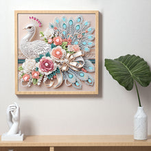 Load image into Gallery viewer, Peacock-Partial Special Diamond Painting-30x30cm
