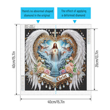 Load image into Gallery viewer, Jesus-Partial Special Diamond Painting-40x40cm
