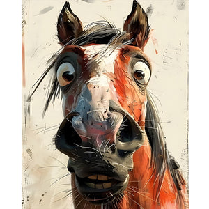 Horse-Full Round Diamond Painting-40x50cm-1510956