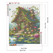 Load image into Gallery viewer, Green Butterfly House-Full Round Diamond Painting-40x50cm-1510959
