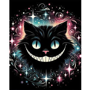 Black Cat-Full Round Diamond Painting-40x50cm-1510960