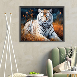 Tiger-Full Round Diamond Painting-50x40cm-1511174