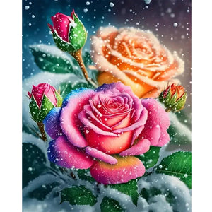 Rose-Full Round Diamond Painting-40x50cm-1511216