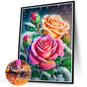 Rose-Full Round Diamond Painting-40x50cm-1511216
