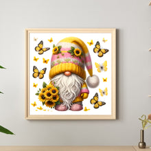 Load image into Gallery viewer, Sunflower Gnome-Full Round Diamond Painting-30x30cm-1511926
