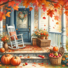 Load image into Gallery viewer, Autumn Squirrel Eating Peanuts-Full Round Diamond Painting-40x40cm
