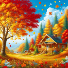 Load image into Gallery viewer, Autumn Squirrel Eating Peanuts-Full Round Diamond Painting-40x40cm
