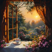 Load image into Gallery viewer, Flower And Bird Tree Hole-Full Round Diamond Painting-50x50cm
