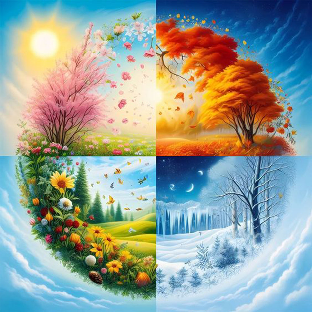 Landscape-Full Round Diamond Painting-40x40cm