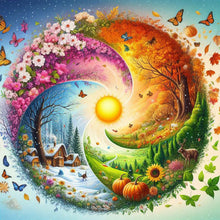 Load image into Gallery viewer, Landscape-Full Round Diamond Painting-40x40cm

