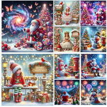 Load image into Gallery viewer, Christmas Snowman And Mailbox-Full Round Diamond Painting-40x40cm
