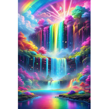 Load image into Gallery viewer, Colorful Waterfall-Full Round Diamond Painting-40x60cm-Large Size
