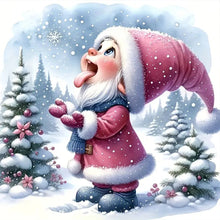 Load image into Gallery viewer, Christmas Snowman-Full Round Diamond Painting-30x30cm
