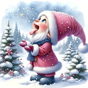 Christmas Snowman-Full Round Diamond Painting-30x30cm