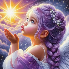Load image into Gallery viewer, Angel Girl-Full Round Diamond Painting-30x30cm
