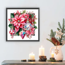 Load image into Gallery viewer, Crystal Xmas Flower-Partial Special Diamond Painting-30x30cm
