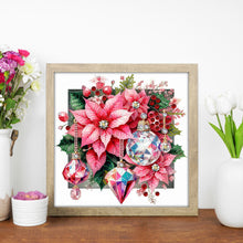 Load image into Gallery viewer, Crystal Xmas Flower-Partial Special Diamond Painting-30x30cm

