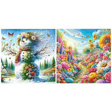 Load image into Gallery viewer, Spring Snowman-Full Round Diamond Painting-30x30cm
