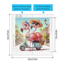 Load image into Gallery viewer, Flamingo-Partial Special Diamond Painting-30x30cm
